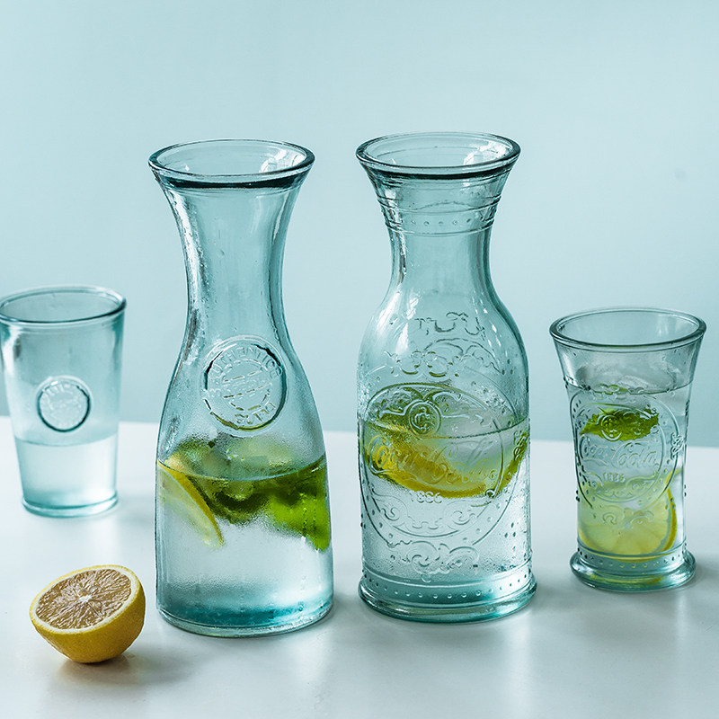 冷水壶西班牙进口vsm家用冰箱复古透明玻璃壶夏天水果凉茶饮料桶,淘宝优惠券,粉丝福利购,淘宝优惠卷