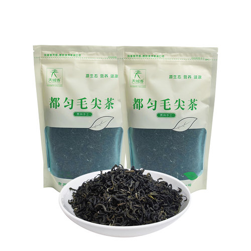贵州都匀毛尖绿茶毛峰茶袋装天城香茶叶云雾高山雀舌高原云雾春茶 - 图2