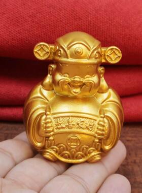 祝福黄铜财神爷摆件家用装饰礼物