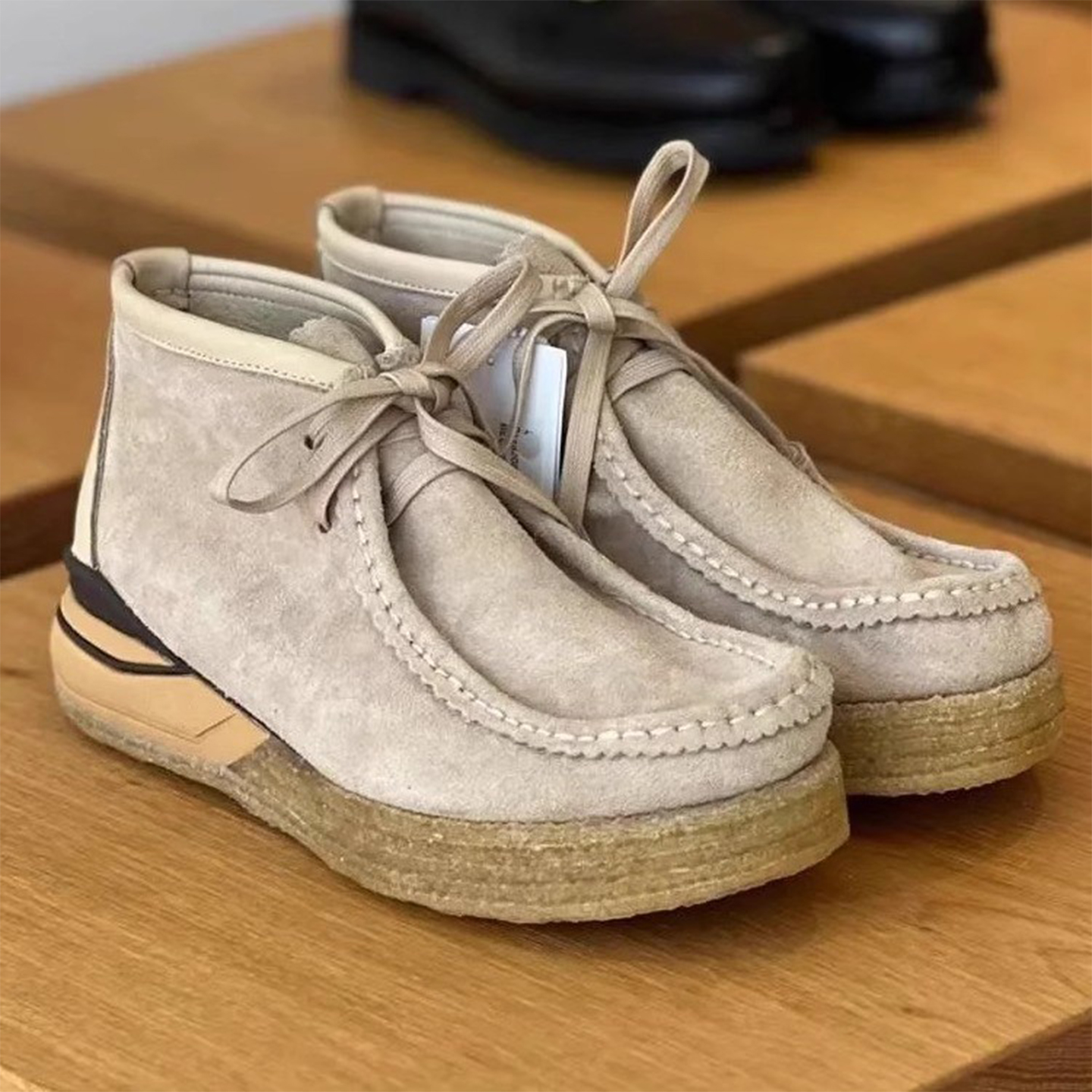 VISVIM UNCLE GUI 秋季厚底BEUYS复古增高百搭日潮网红袋鼠鞋靴潮 - 图0