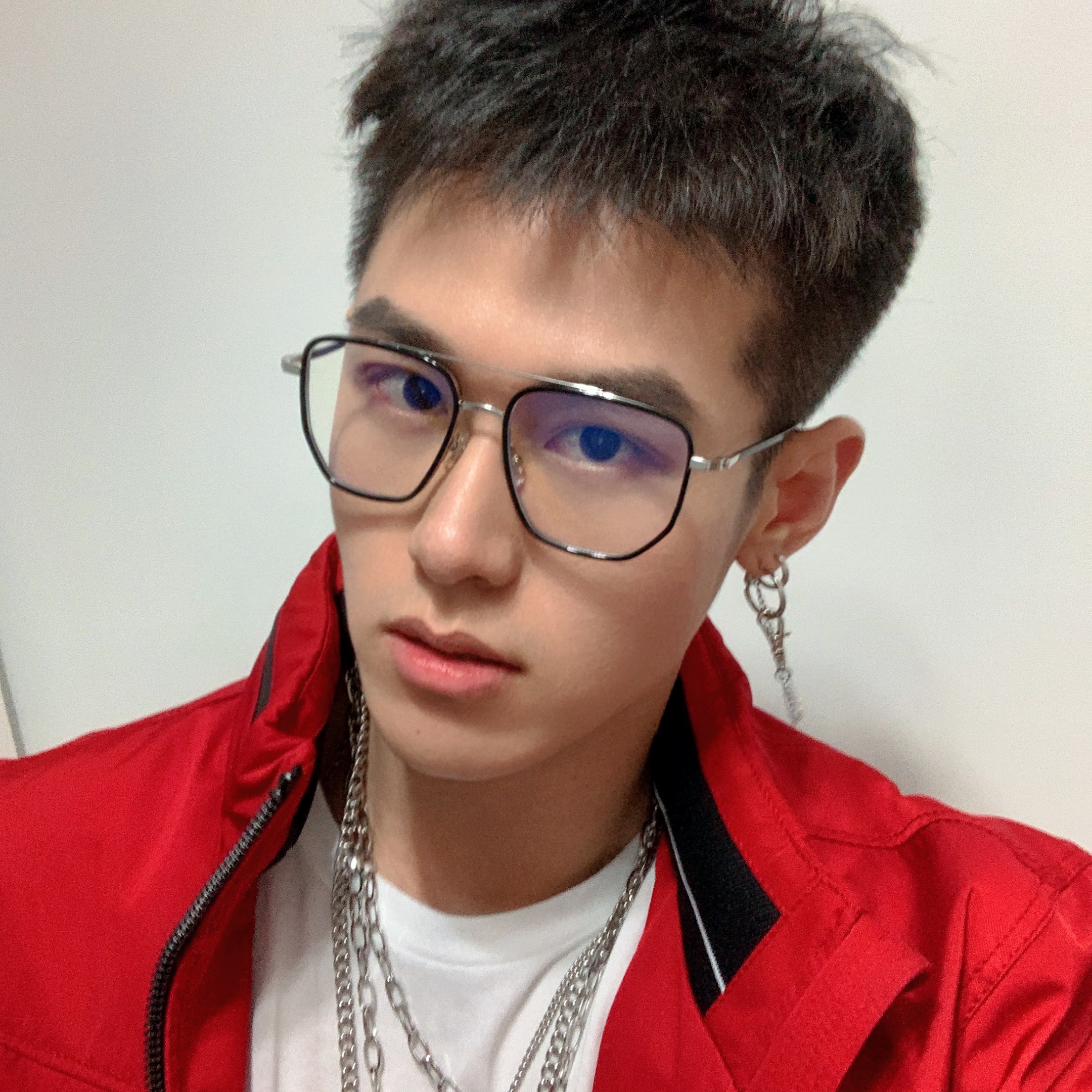 双梁潮男黑色眼镜可配近视眼睛框镜架网红酷帅个性舒适平光防蓝光