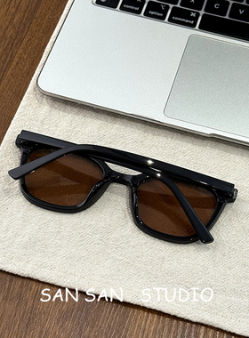复古黑色大框墨镜防紫外线遮阳
