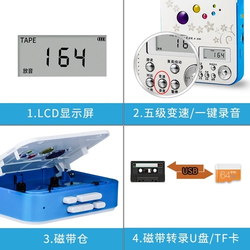 PANDA/熊猫 USB-флеш-накопитель, обучающая машина для школьников и студентов, английский, MP3