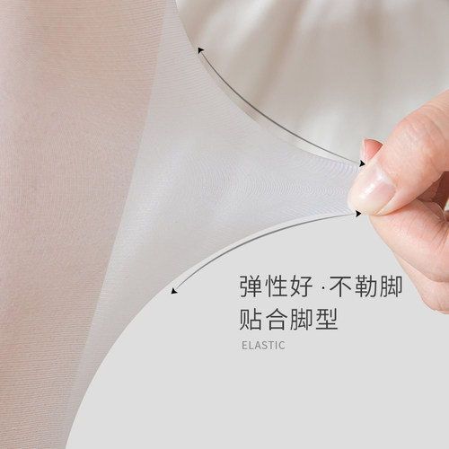 白色小腿袜天鹅绒高筒及膝袜丝袜jk袜子女中筒女薄款半筒袜透明夏 - 图1