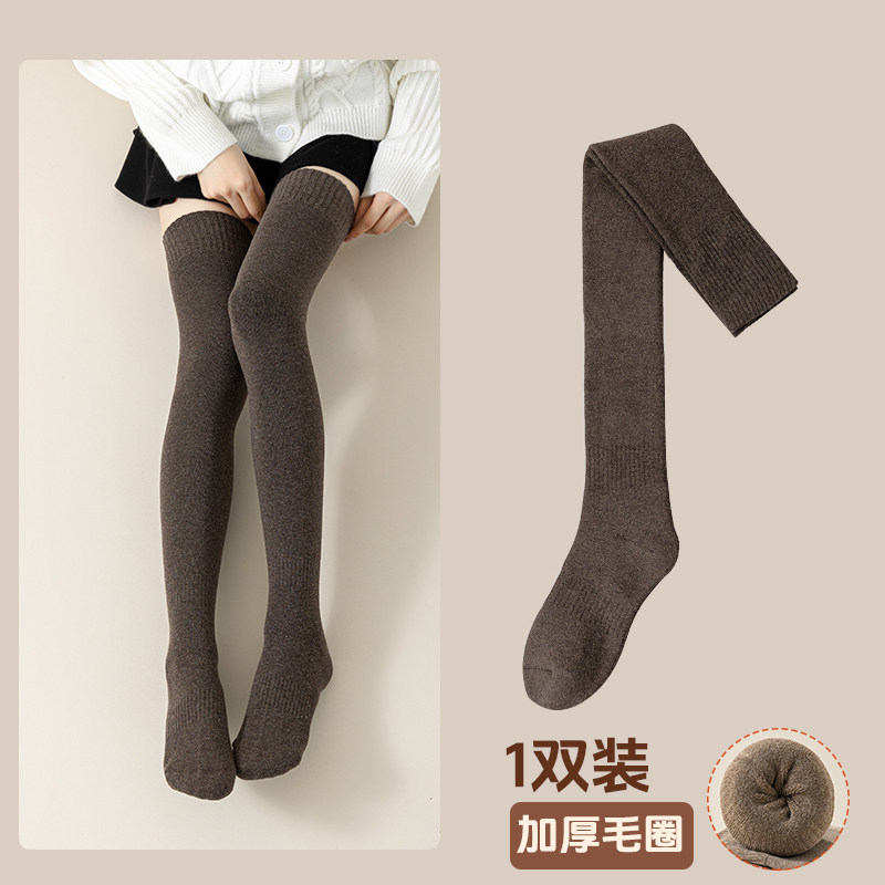 秋冬过膝长筒袜加厚保暖加绒长袜子毛圈大腿袜冬季厚袜子过漆袜冬,淘宝优惠券,粉丝福利购,淘宝优惠卷