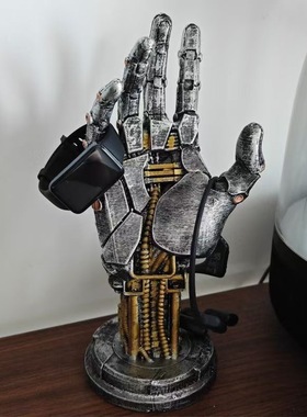 赛博朋克机械手摆件游戏手柄支架