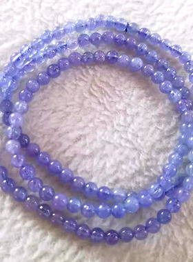 天然坦桑石手串手链裸石女款原石