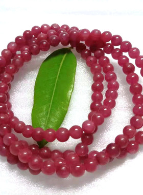 无烧红宝石腰链天然原石项链礼物