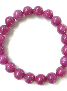 红宝石手链首饰天然原石手串彩宝