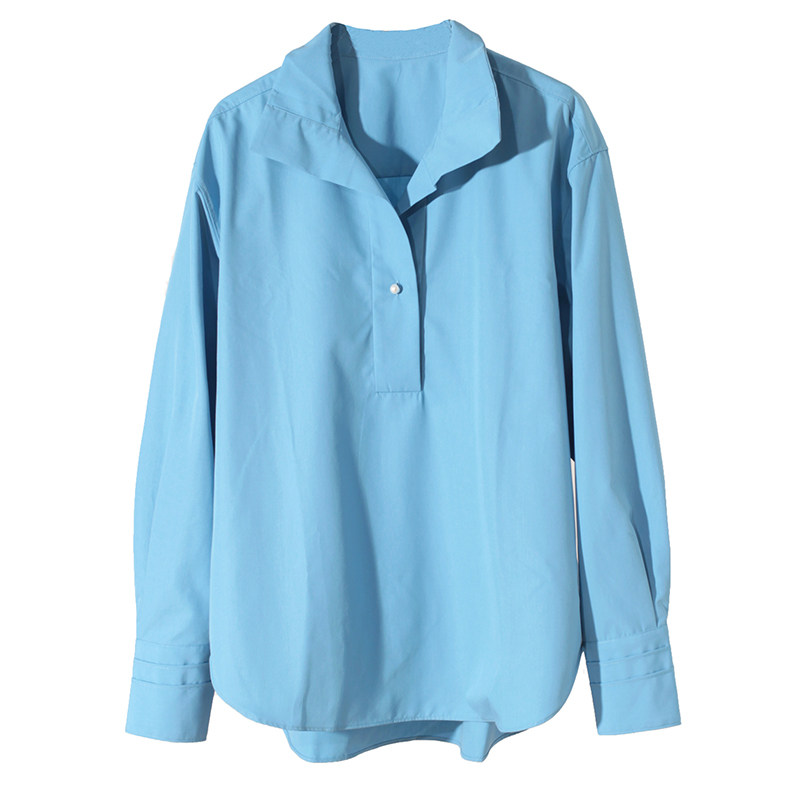 衬衫女高级感轻奢减龄洋气上衣2025秋季新款免烫抗皱宽松套头衬衣