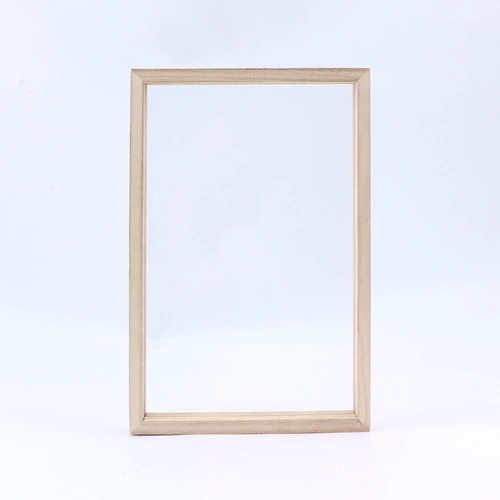 Фоторамка ручной работы из натурального дерева, акриловый двусторонний прозрачный стеклянный образец, DIY