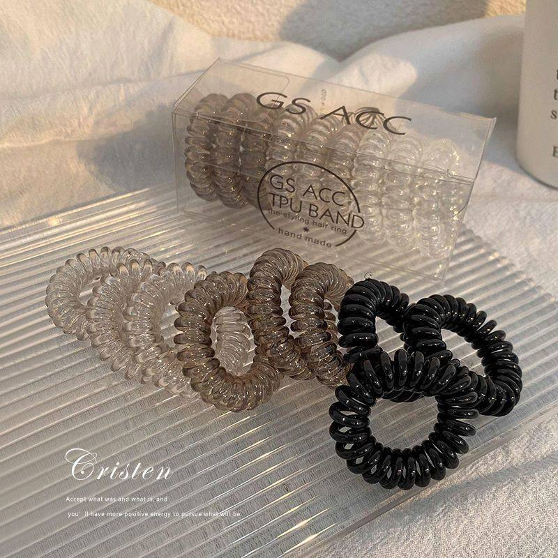 9条装渐变灰色发圈头心扎头发清新绳皮筋发饰ins网红电话线少女心,淘宝优惠券,粉丝福利购,淘宝优惠卷
