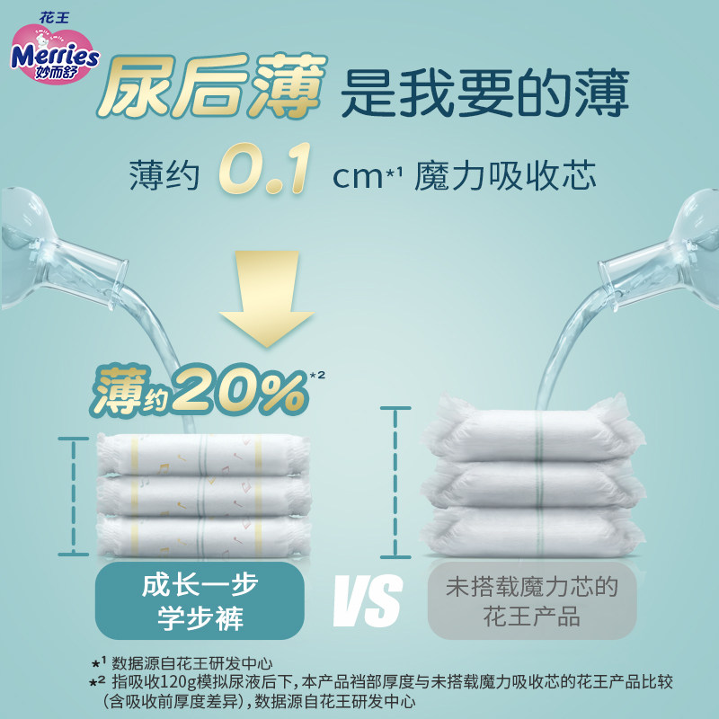 花王妙而舒学步裤l号46 Xl号40 热品库 性价比省钱购