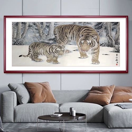 5D Diamond Painting New Living Room Мать и ребенок, тигр, кросс -стежок Большая полная наклейка, кирпичная кирпичная вышивка ручной работы