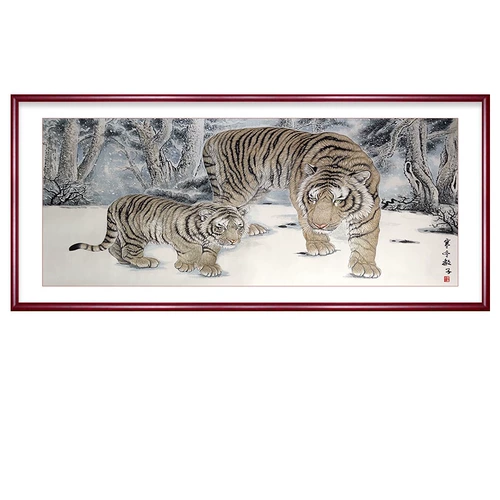 5D Diamond Painting New Living Room Мать и ребенок, тигр, кросс -стежок Большая полная наклейка, кирпичная кирпичная вышивка ручной работы