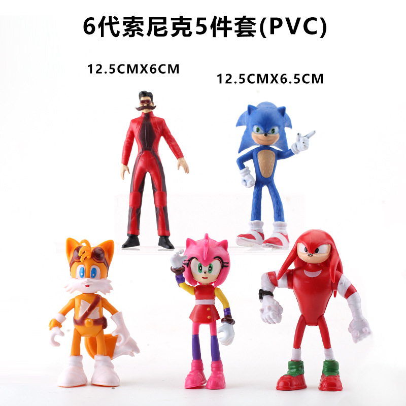 手办公仔盲盒手办跨境模型手办6款索尼克sonic袋装超音鼠PSP游戏 - 图3