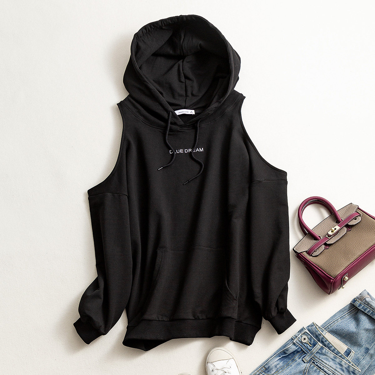 真维斯秋款新品潮流韩版女款卫衣 真维斯时尚卫衣/绒衫