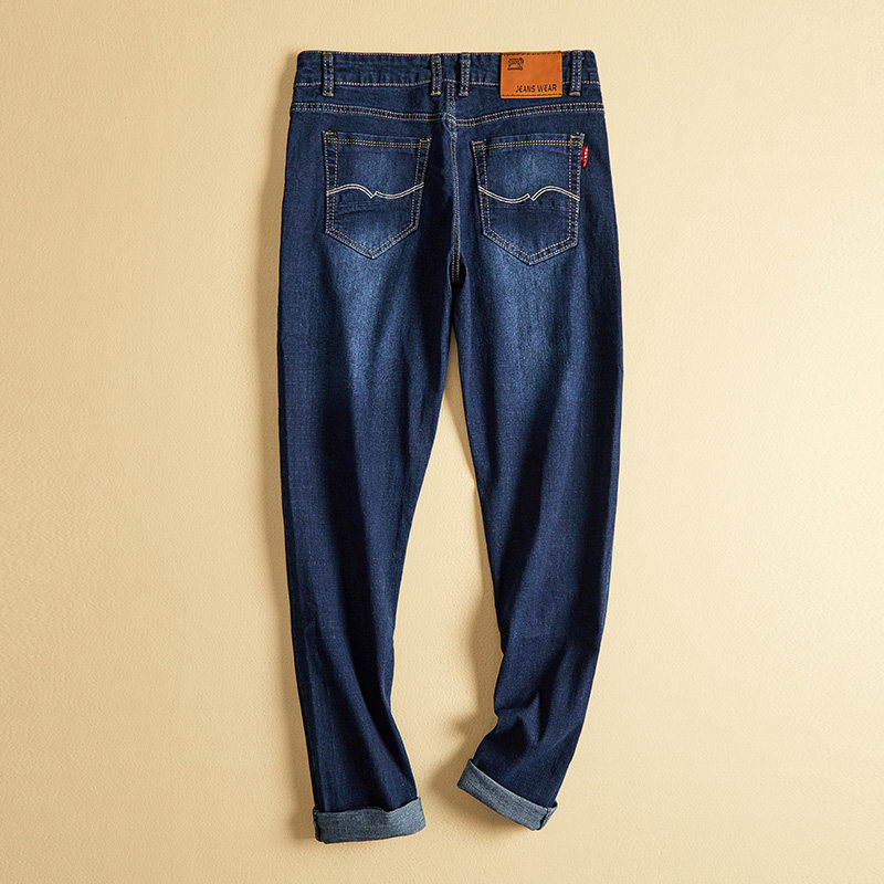 真维斯男式秋装新款百搭日常牛仔裤 真维斯时尚牛仔裤
