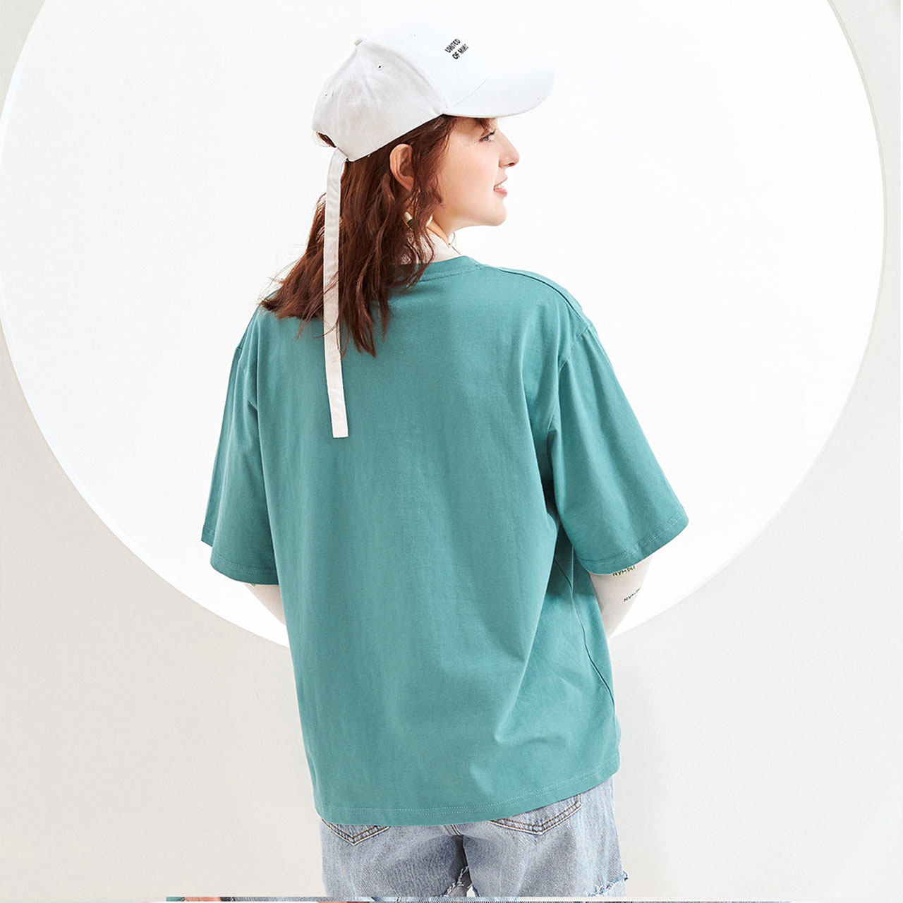 真维斯卡通印花短袖女2020夏装t恤 真维斯时尚T恤