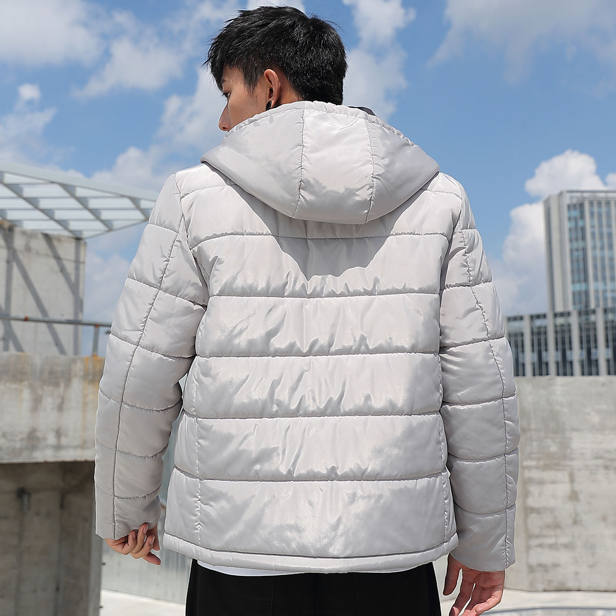 真维斯2020冬新品加厚男士青年棉服 真维斯时尚棉衣