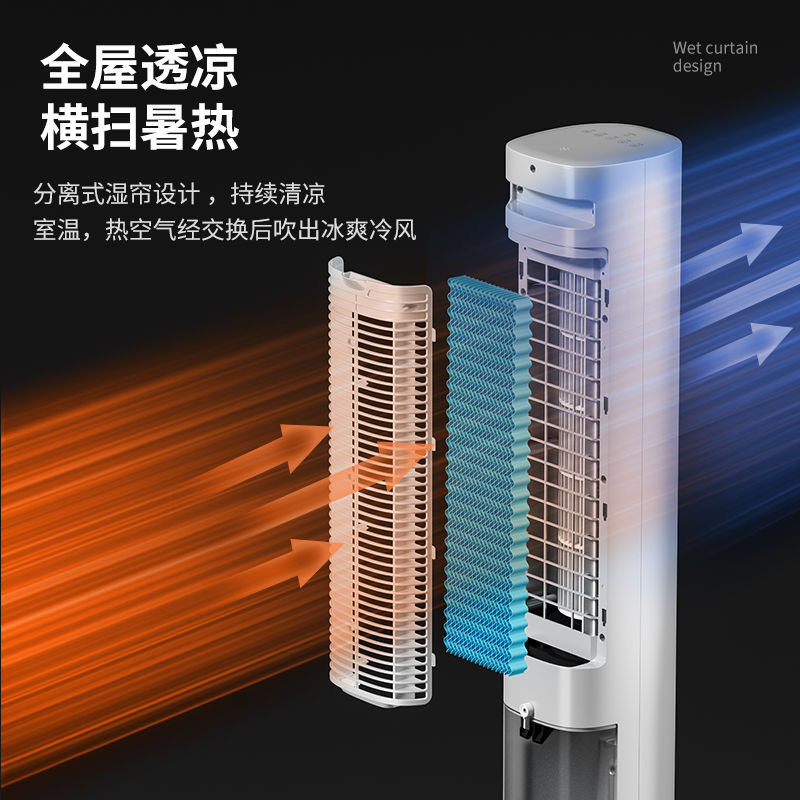 海尔空调扇冷风机冷气扇家用卧室移动空调塔式新款水冷风扇制冷机 - 图1