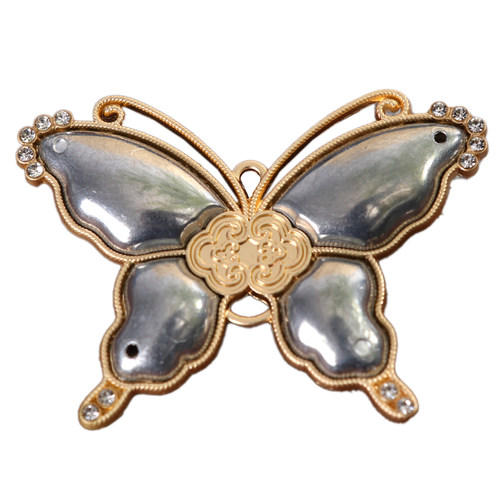 宋锦发夹底托手工diy配件边夹发饰品非遗创意制作刺绣蓝染包贴布 - 图3