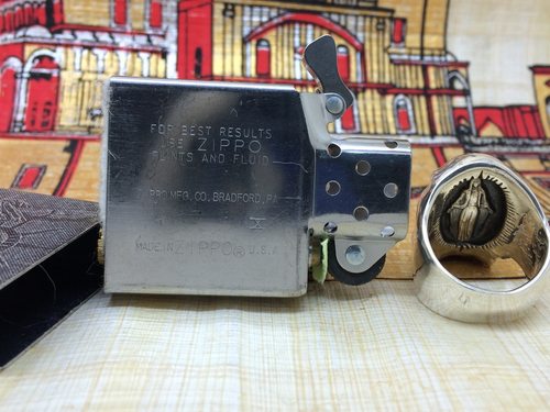 原装正版 1994年I全新古银单面全幅蚀刻自由女神打火机 ZIPPO芝宝 - 图3