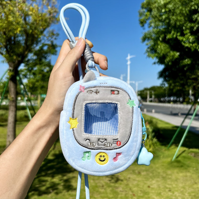 棉花娃娃痛包手机小灵通窗口透明挂脖耳机零钱收纳包卡套创意礼物,淘宝优惠券,粉丝福利购,淘宝优惠卷