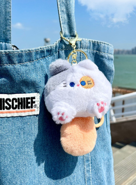 吱吱BB叫喵咪挂件星球扣钥匙扣