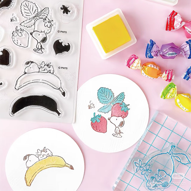 现货kodomo新品日本史努比印章史努比主题日历手帐素材装饰可填色 - 图2