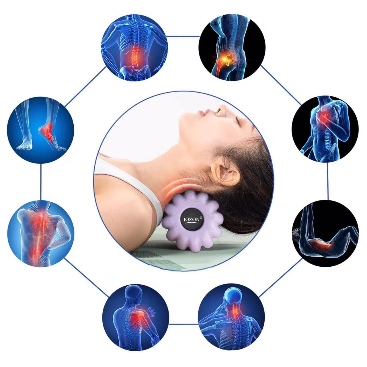 JOZON正品加硬80度花生球蝴蝶球按摩球筋膜球足底穴位肩胛骨专用,淘宝优惠券,粉丝福利购,淘宝优惠卷