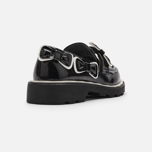 巴拉巴拉童鞋女童公主鞋儿童JK小皮鞋春秋蝴蝶结复古鞋子时尚撞色 - 图2