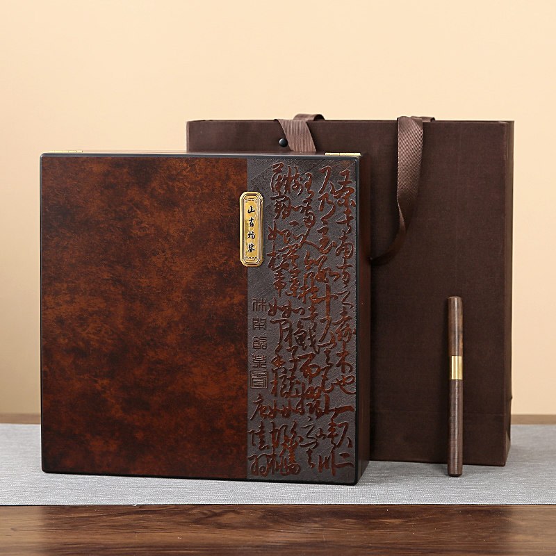 复古中式福鼎白茶饼烤漆木盒高档357克200克饼盒装普洱饼通用定制,淘宝优惠券,粉丝福利购,淘宝优惠卷