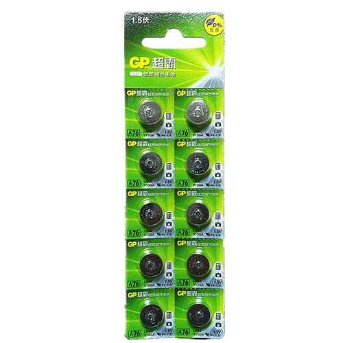 超霸LR44 A76纽扣电池AG13  L1154 357A数显游标卡尺玩具电子1.5V - 图1