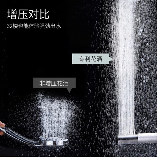 全铜开关淋浴花洒喷头浴室家用圆柱形手持莲蓬头增压花晒带喷枪 - 图1