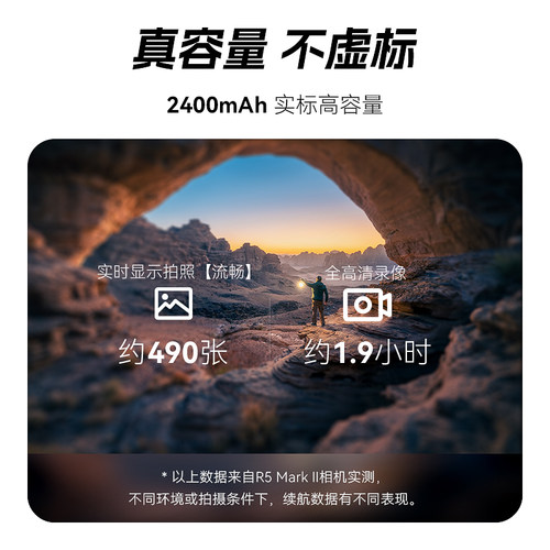 沣标LP-E6P相机电池24适用佳能R52 R5 Mark II二代R5C R6II R7 5D4 60D 70D 7D 6D 90D 80D电池充电器套装 - 图0