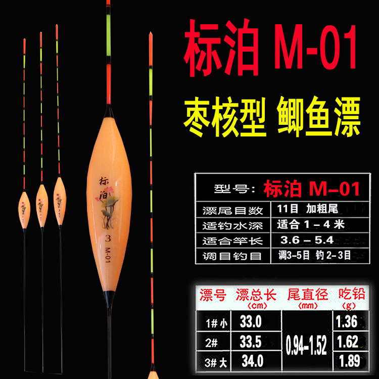 纳米渔漂鲫鱼鲤鱼钓鱼不吃水浮漂醒目加粗尾套装渔具用品-图0