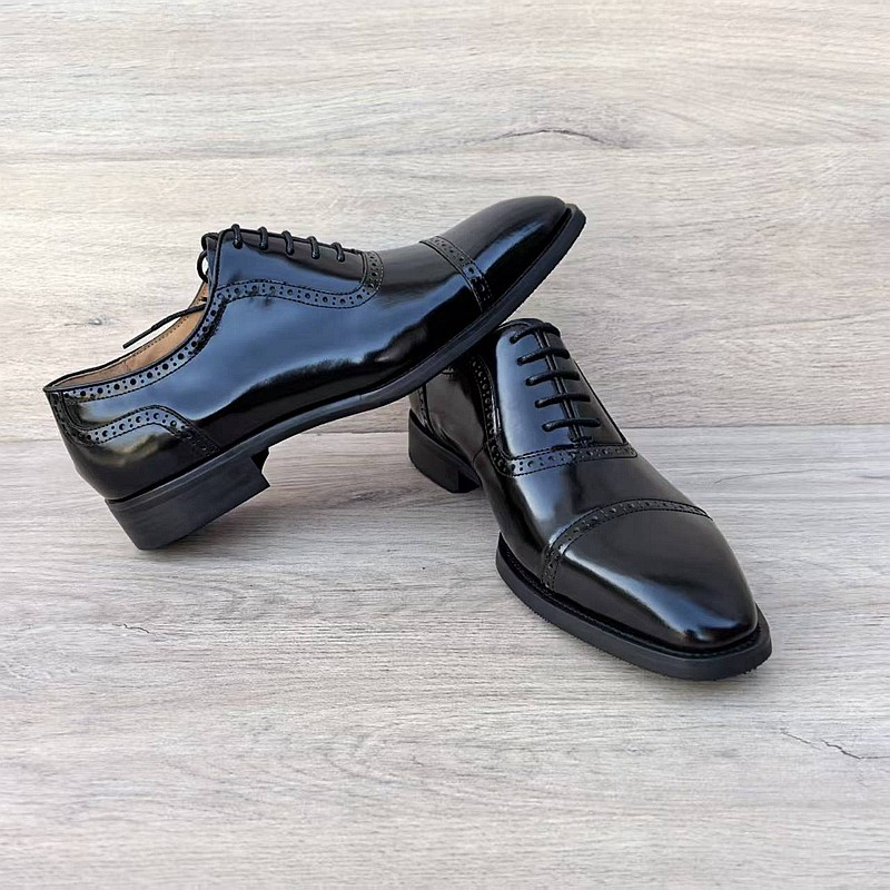 意大利手工皮鞋男真皮尖头外贸英伦百搭三接头商务休闲牛津鞋缝线,淘宝优惠券,粉丝福利购,淘宝优惠卷