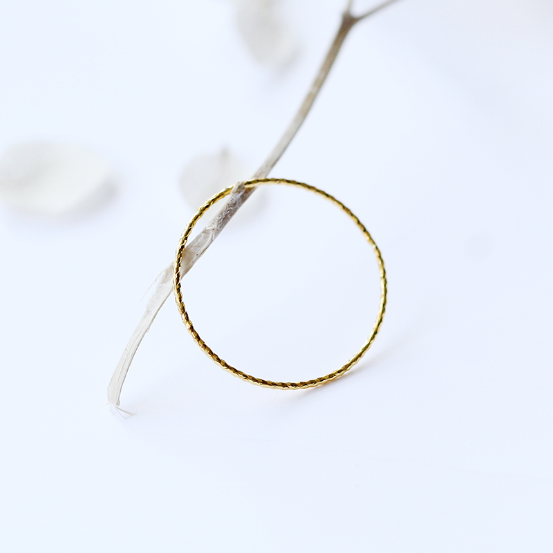 金戒指女玫瑰金车花细指环日韩简约食指关节戒女尾戒 正品 MEDO 18K 金戒指女玫瑰金车花细指环日韩简约食指关节戒女尾戒 正品 MEDO 18K