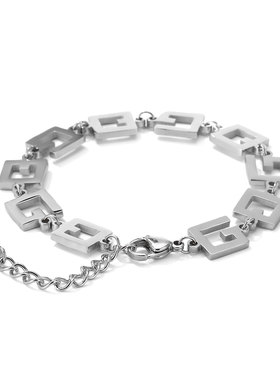 几何镂空拼接情侣手链男女同款