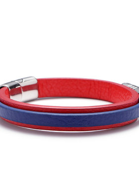 红色国潮风钛钢手环