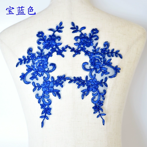 Наклейка ручной работы, кружевной аксессуар для волос для невесты, с вышивкой, DIY