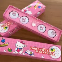 KITTY мяч для гольфа мультяшный трехслойный мяч брендовм новый набор из 4 мячей с маркировкой в наличии