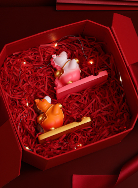 紫香凝【马上有钱摆件】礼盒装