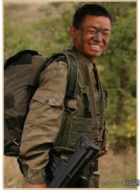 士兵突击牛皮纸复古海报酒吧