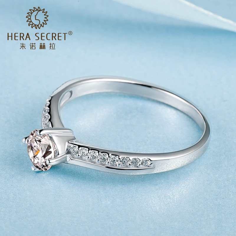 新款带钻细小银镀白金18k金女尾戒 朱诺赫拉戒指/指环