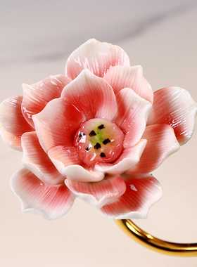 出水芙蓉新中式流沙画摆件