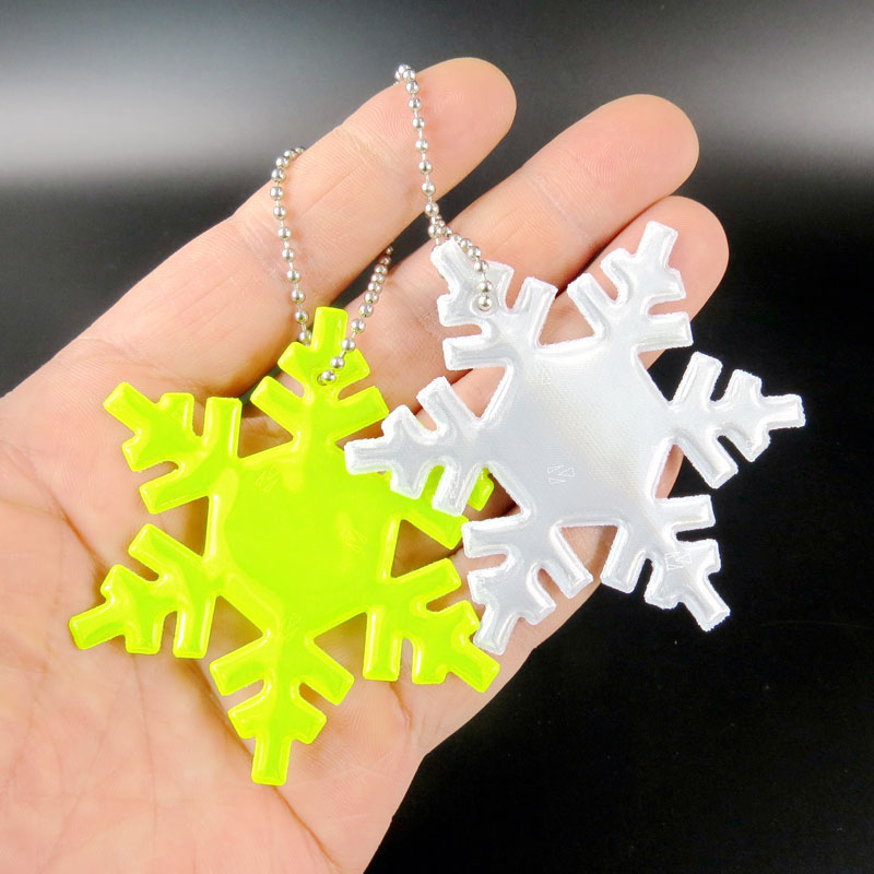 小萨北欧风情3M雪花反光挂饰3M Snowflake Reflector Key Holder - 图2