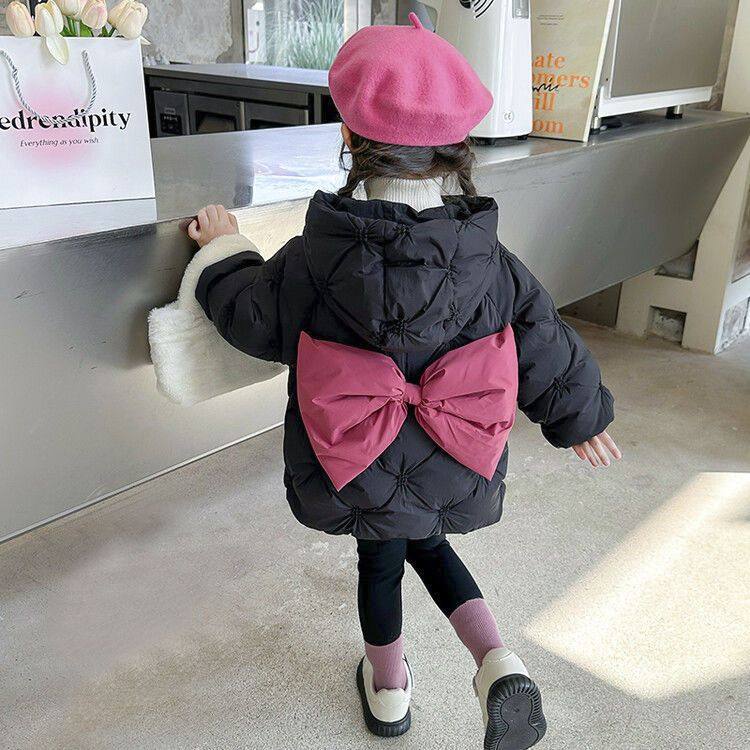 女童羽绒棉服2024新款洋气儿童冬季加厚连帽外套韩系时髦短款棉衣,淘宝优惠券,粉丝福利购,淘宝优惠卷