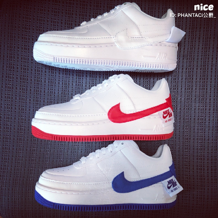 Nike Air Force 1 AF1 AF1白红变革歪勾空军一号板鞋 AO1220-106-图0